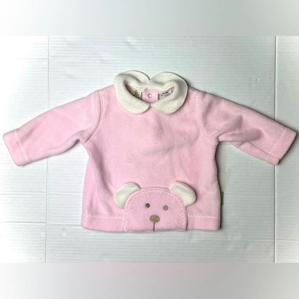Vintage‎ Sesame Street Baby Girl 6 - 9 Months Fleece Outfit Set Shirt And Pants